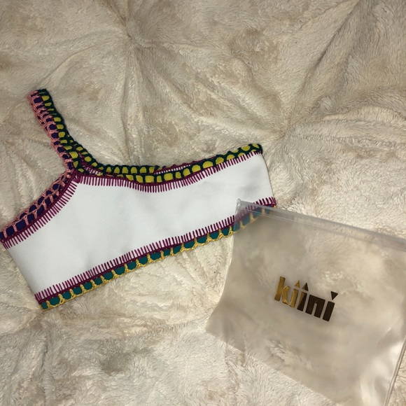 KIINI: YAZ one shoulder swimsuit top